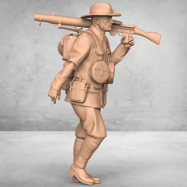 Walking Army Soldier - Model preview 3