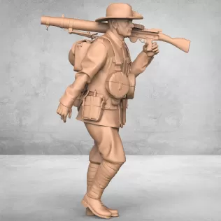 Walking Army Soldier - Model thumbnail 3