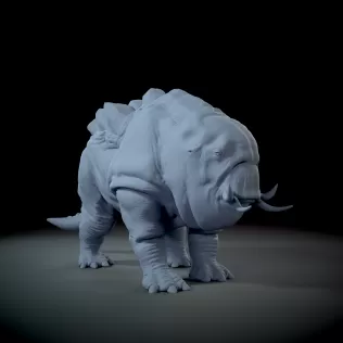 Mursuratops Alien Creature - Model thumbnail 4