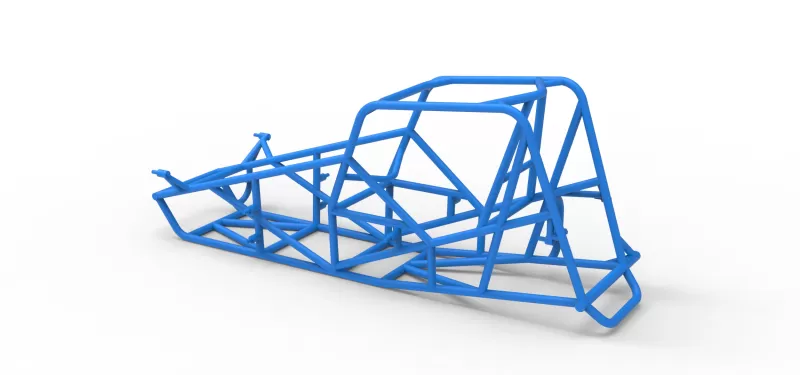 Frame of Silver Crown Car Version 3 Scale 1:25 - Model preview 10
