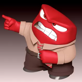 Anger Fan Art - Model thumbnail 7