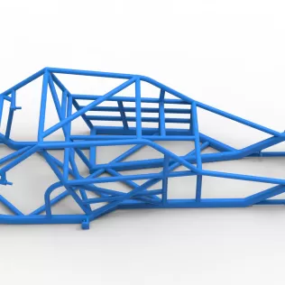 Frame of Vintage Asphalt Modified stock car V2 Scale 1:25 - Model thumbnail 16