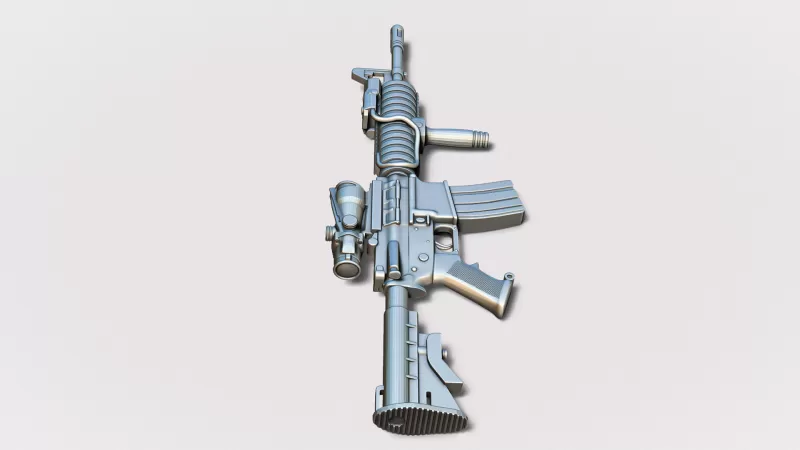 M4 SOPMOD with ACOG - Model preview 4