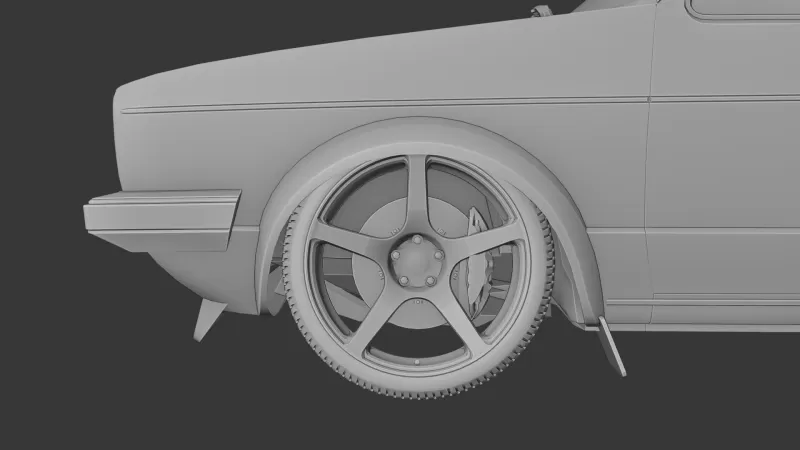 Volkswagen Golf mk1 - Model preview 8