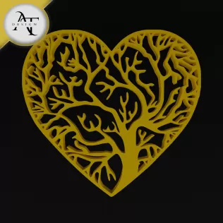 Tree of love - Silhouette - 2D Wall Art Decor
