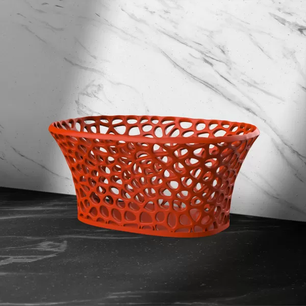Voronoi Decorative Basket, Fruit Bowl, Orchid Bowl Pot Planter - Model preview 4