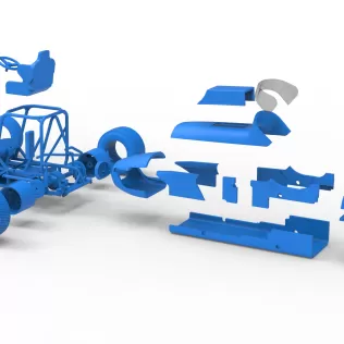 Dirt Silver Crown Champ car Version 2 Scale 1:25