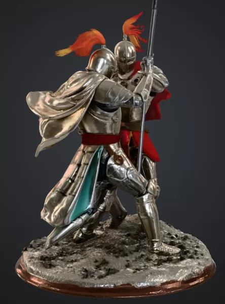 Kämpfende ritter - Model preview 2