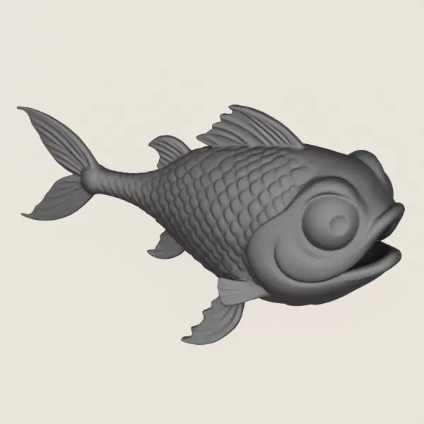 Fish 08 Print Ready 3D Model - Model preview 4