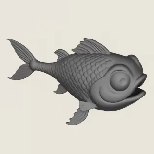 Fish 08 Print Ready 3D Model - Model thumbnail 4