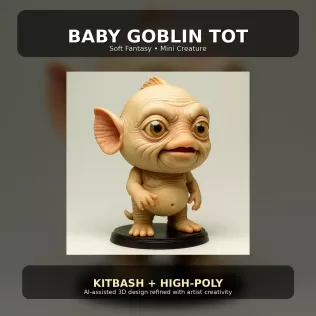 Odd Creatures Collection – Cute Creepy Kitbash High-Poly Monster - Model thumbnail 18