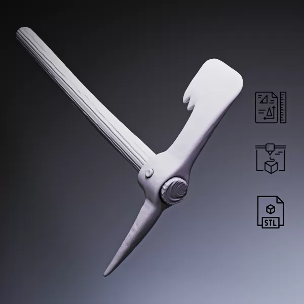 Pirate Boarding Axe #RoZ - Model preview 5