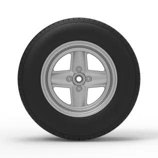 Rear wheel of BriSCA Formula 2 Stock Car Scale 1:25 - Model thumbnail 5