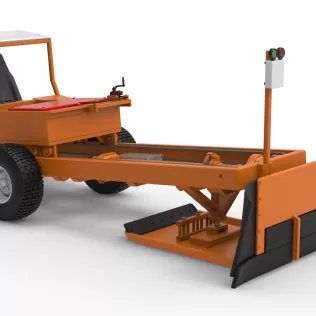 Garden Tractor pulling sled Scale 1:25 - Model thumbnail 24