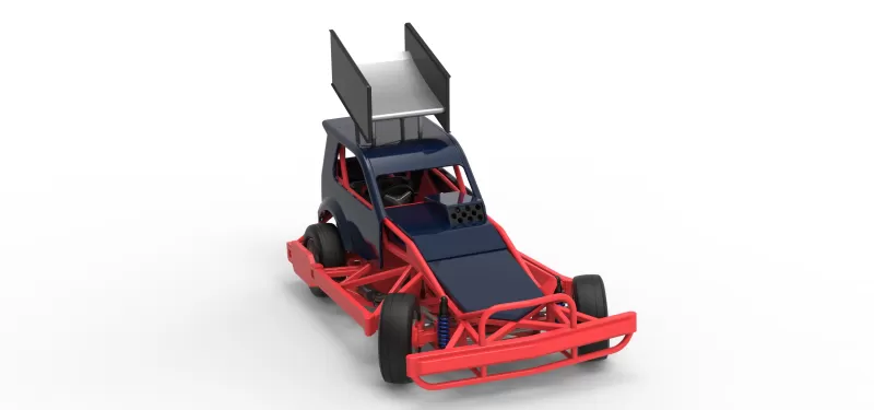 New Zealand Superstock car while turning Version 5 Scale 1:25 - Model preview 26