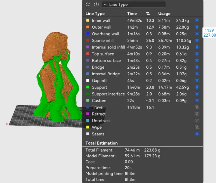 Grace Kelly 3D Bust - Model preview 2