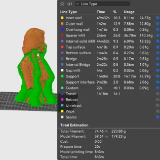 Grace Kelly 3D Bust - Model thumbnail 2