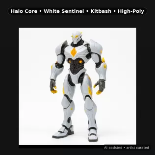 Mecha Heroes Pack – 9 High-Poly Kitbash Characters - Model thumbnail 10