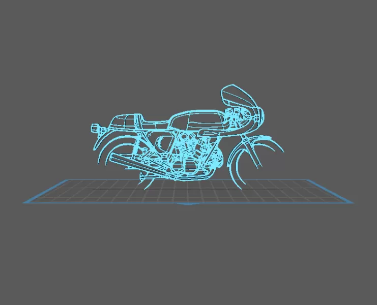 BMW - R 90 S Wall Art - Model preview 1