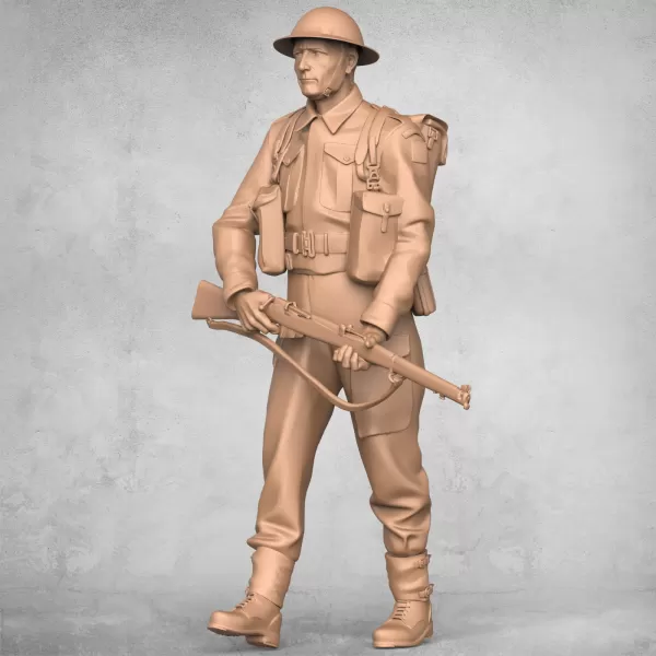 Military Soldier Statue - Model preview 1