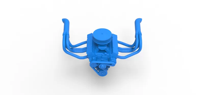 Engine of New Zealand Vintage Stock car Scale 1:25 - Model preview 6