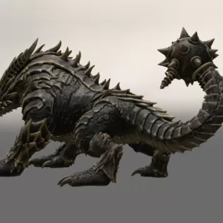 Abyssal Ironclad Dragon STL File for 3D Print - Model thumbnail 7