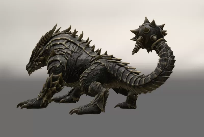 Abyssal Ironclad Dragon STL File for 3D Print - Model preview 7