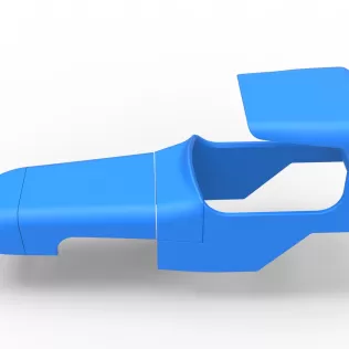 Shell of Vintage Supermodified stock car Scale 1:25 - Model thumbnail 7