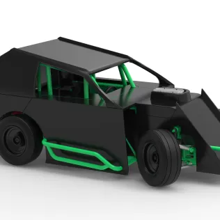 Mod Lite Race car while turning Scale 1:25 - Model thumbnail 24