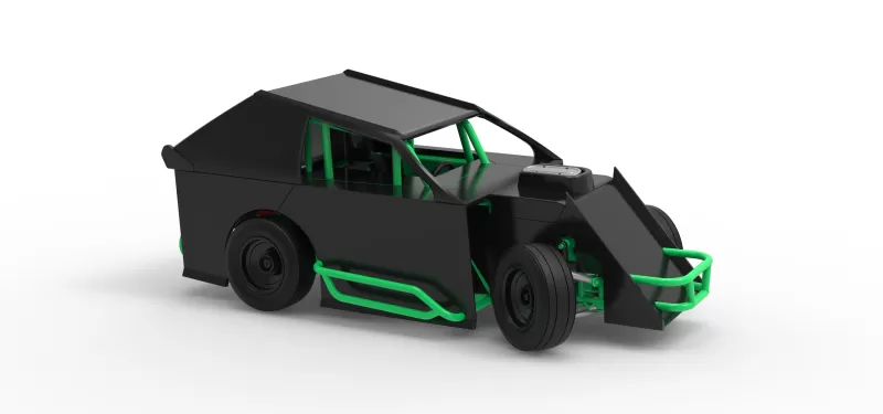 Mod Lite Race car while turning Scale 1:25 - Model preview 24