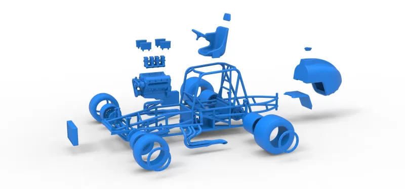 Vintage Pavement Silver Crown Car Base Scale 1:25 - Model preview 28