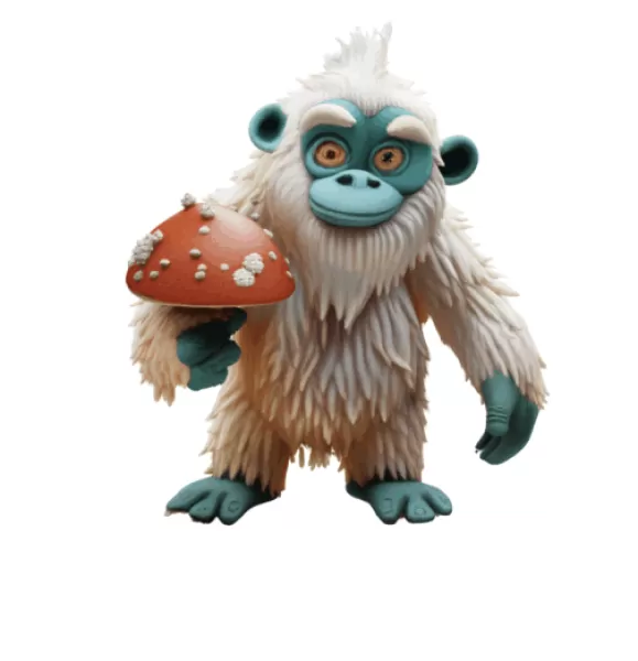 a clay yeti - Model preview 2