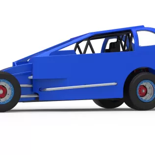 Northeast Dirt Modified stock car Version 2 Scale 1:25 - Model thumbnail 2