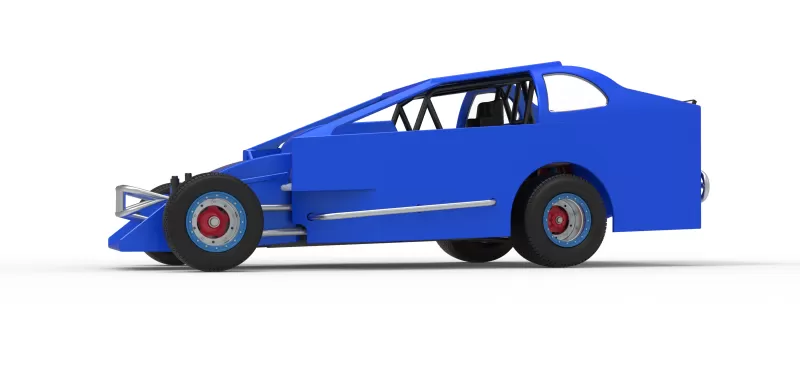 Northeast Dirt Modified stock car Version 2 Scale 1:25 - Model preview 2