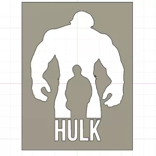Silhouette Hulk - Marvel Wall Art
