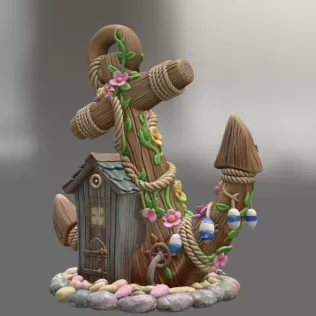 Anchor Fairy House STL File for 3D Print - Model thumbnail 6