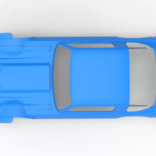 Shell of Vintage Dirt late model Race car Version 3 Scale 1:25 - Model thumbnail 10