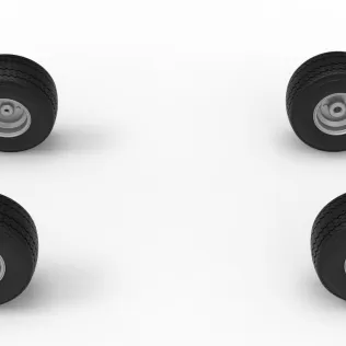 Wheel Set of BriSCA Micro Formula 2 Stock Car Scale 1:16 - Model thumbnail 6
