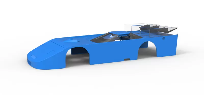 Shell of Vintage Asphalt Outlaw Super late model Scale 1:25 - Model preview 1