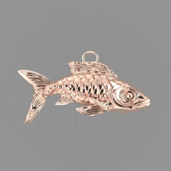 charming fish pendant - Model preview 2