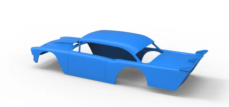 Shell of Vintage Dirt Modified stock car Version 9 Scale 1:25 - Model preview 10