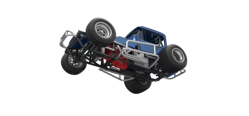 Vintage Sprint car Version 2 Scale 1:25 - Model preview 3