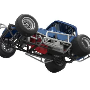 Vintage Sprint car Version 2 Scale 1:25 - Model thumbnail 3