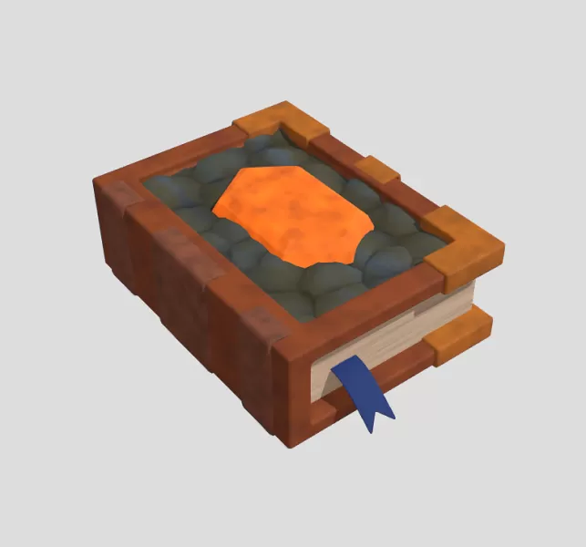 Medieval Book - Model preview 1
