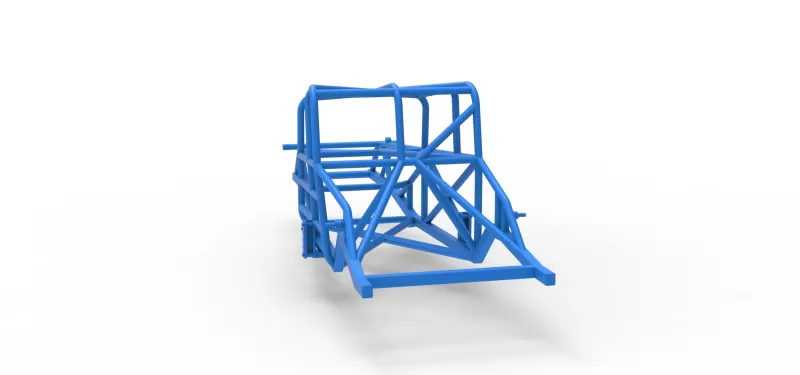 Frame of Canadian vintage modified stock car Scale 1:25 - Model preview 10