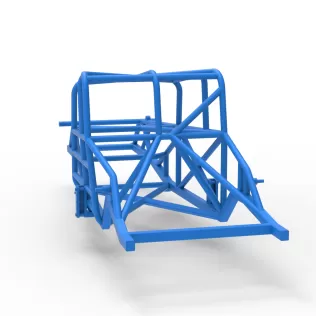 Frame of Canadian vintage modified stock car Scale 1:25 - Model thumbnail 10