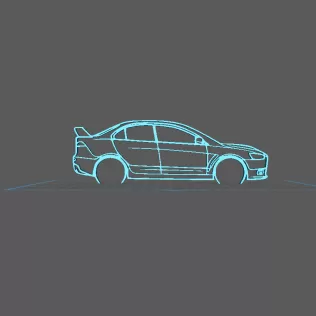 Mitsubishi - EVO 10 Wall Art