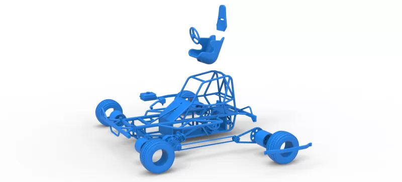 BriSCA Micro Formula 2 Stock Car Base Scale 1:16 - Model preview 28