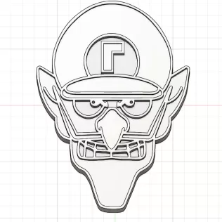 Tête de Waluigi - Mario