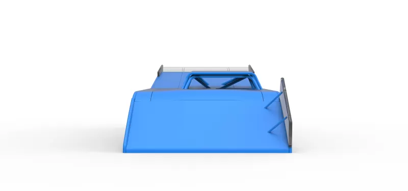 Shell of Vintage Dirt late model Race car Version 5 Scale 1:25 - Model preview 5